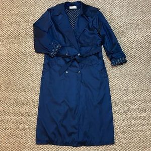 Vintage Forecaster of Boston Trench Coat - Shimmery Midnight Blue